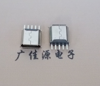 湖州Micro USB接口 母座B型5p引脚焊线无后背